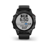 Garmin Fenix 6 GPS Glass Smartwatch Black - Black Band, 010-02158-01
