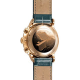 Junghans 18ct Gold Meister Chronoscope Watch | Alligator Leather Strap 027/9700.01