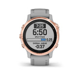 Garmin Fenix 6S Sapphire GPS Smartwatch Rose Gold - Gray Band, 010-02159-20