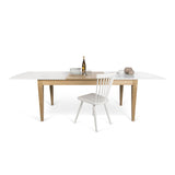 Temahome Niche Dining Table | Pure White/Oak