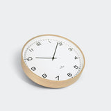 Huygens Wood45 Wall Clock | White