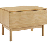 Greenington Monterey Solid Moso Bamboo 1 Drawer Nightstand | Wheat