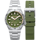 Spinnaker Boetteger Automatic Watch | Dark Olive