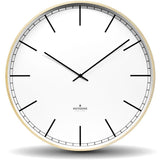 Huygens Wood45 Wall Clock | White