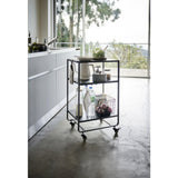 Yamazaki Three-Tier Rolling Server Cart