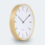Huygens Wood45 Wall Clock | White