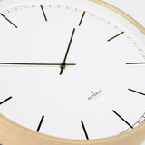 Huygens Wood45 Wall Clock | White