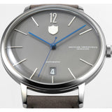 DuFa BREUER AUTOMATIC 38mm Watch | Stainless Steel Grey Dial Grey Band