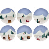 Degrenne Destination Montagne 6 Round Plates Set | 23 Cm