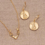 Awe Inspired Antler Charm Necklace