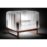 MOJOW Furniture | Luminous Yomi Sofa | Black Aluminum Frame | White | LED system