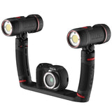 SeaLife Sea Dragon Duo 6000F Set | 2x 3000F Auto light/2x Grips/Dual Tray/Duo Case