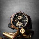 AVI-8 Spitfire Lock Chronograph Watch | Void Black