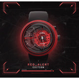 The Electricianz The Red Alert-Edition Men Watch | 46-47mm | Red and Black Dial