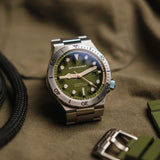 Spinnaker Boetteger Automatic Watch | Dark Olive