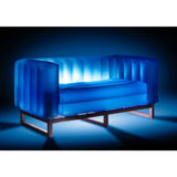 Mojow Eko Yomi Sofa Black Aluminium Frame Mattress Translucent with Lighting