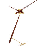 Nomon Puntero G Table Clock | Brass/Walnut