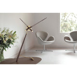 Nomon Puntero G Table Clock | Brass/Walnut