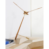 Nomon Puntero G Table Clock | Brass/Walnut