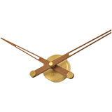 Nomon AXIOMA G Clock | Polished Brass Box, Walnut Hands