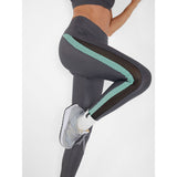Koral Tide Infinity High Rise Legging | Onyx/Neptune Green