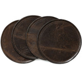 Moore & Giles Leather Wrapped Coaster
