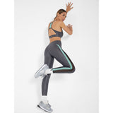 Koral Tide Infinity High Rise Legging | Onyx/Neptune Green