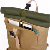 Hellolulu Polar Camera Rolltop Backpack | Khaki/Green HLL-30022-KGR