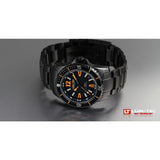 Lum-Tec 300M-3 Watch | Black PVD Strap