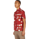 Zanerobe Orient Men's Short Sleeve Shirt | Dark Cherry