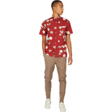 Zanerobe Orient Men's Short Sleeve Shirt | Dark Cherry