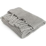 Zestt Comfy Knit Organic Cotton Throw | Grey