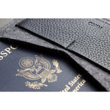 Kiko Leather Passport Holder | Black 302