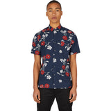 Zanerobe Orient Men's Short Sleeve Shirt | Dark Blue