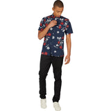 Zanerobe Orient Men's Short Sleeve Shirt | Dark Blue