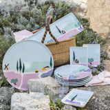 Degrenne DESTINATION SUD SET OF 6 ROUND PLATES 23CM