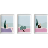 Degrenne DESTINATION SUD GIFT BOX OF 3 RECTANGULAR SHARED PLATES 40X16 CM