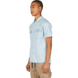 Zanerobe Denim Men's Short Sleeve Shirt | White Wash