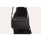 Kiko Leather Classic Crossbody Bag | Black