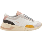 Gola Women's Eclipse Trident Snake Trainers Sneakers | White/Sun/Pink