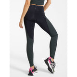 Koral Harlow Galaxi High Rise Legging - Black/Neptune Green