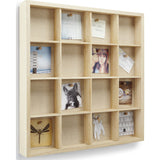 Umbra Gridlock Photo Display and Shelf | Natural 311404-390