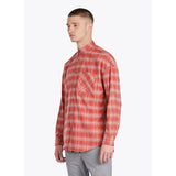 Zanerobe Rugger Long Sleeve Flannel Shirt | Red/Gray