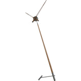Nomon Pisa T Floor Clock | Graphite Finished Brass/Walnut