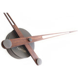 Nomon Axioma T Clock | Graphite Steel Finish Box, Walnut Hands