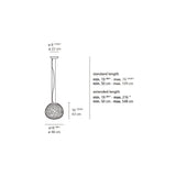 Artemide Meteorite Suspension Light Max 100W E26 White