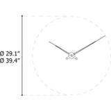 Nomon Axioma T Clock | Graphite Steel Finish Box, Walnut Hands