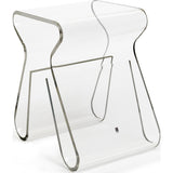 Umbra Magino Stool With Magazine Rack | Clear 322780-165