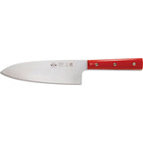Coltellerie Berti Santoku Knife | Red Lucite Handle