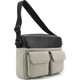 M.R.K.T. Frank Studio Briefcase | Black/Stone Grey 325501D